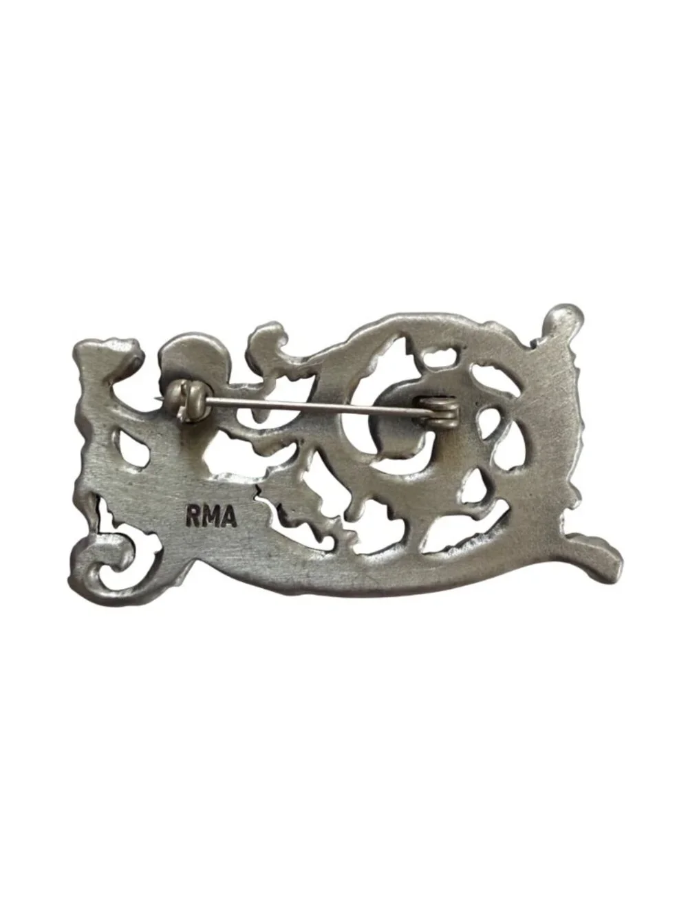 Rubin Museum of Art RMA Silver Tone Brooch Himalayan Art Goddess Spirit Boho